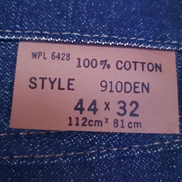 Wrangler Full Fit Straight Leg Jeans Men's Size 44x32 Heavy Weight Dark Wash - Picture 7 of 9